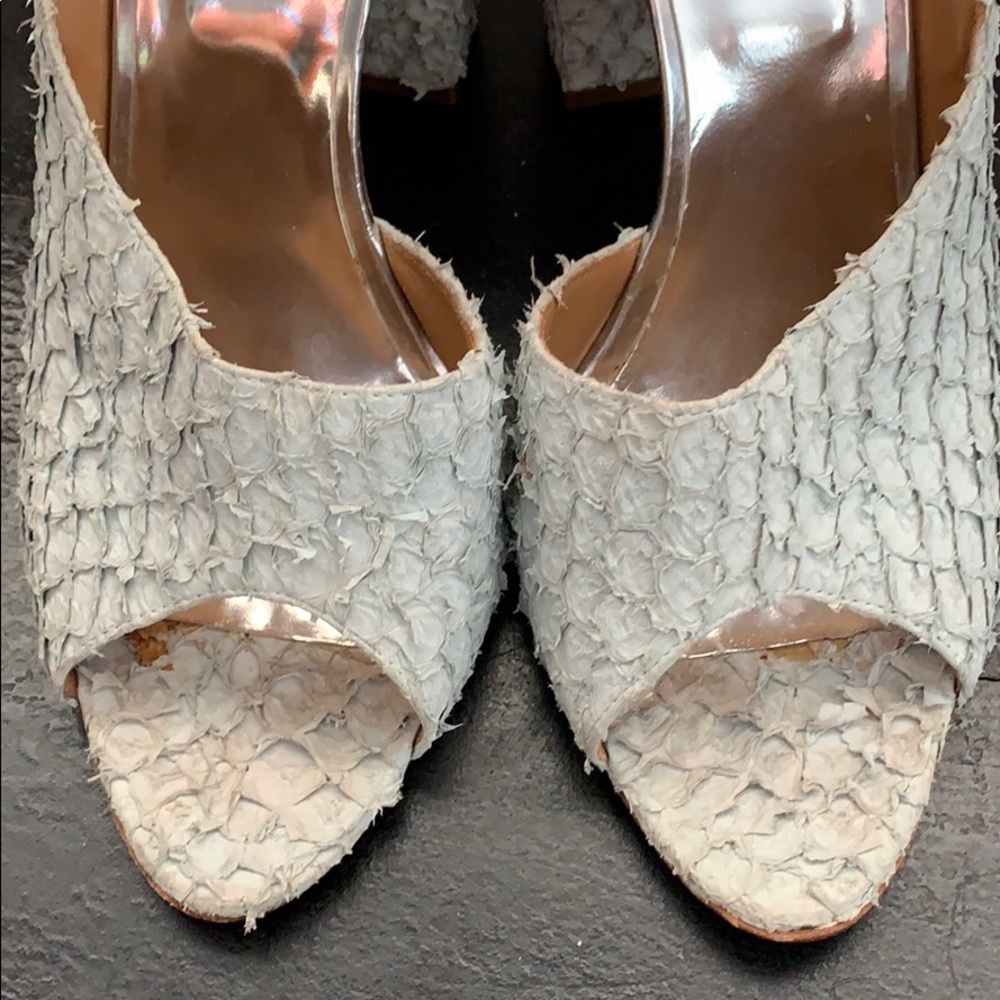 3.1 Phillip Lim soft leather peep toe heels unique - Picture 15 of 16